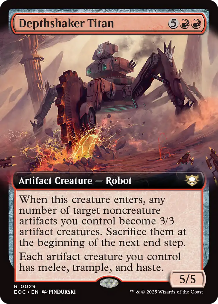 Depthshaker Titan (Extended Art) [Edge of Eternities Commander] | Game Master's Emporium (The New GME)
