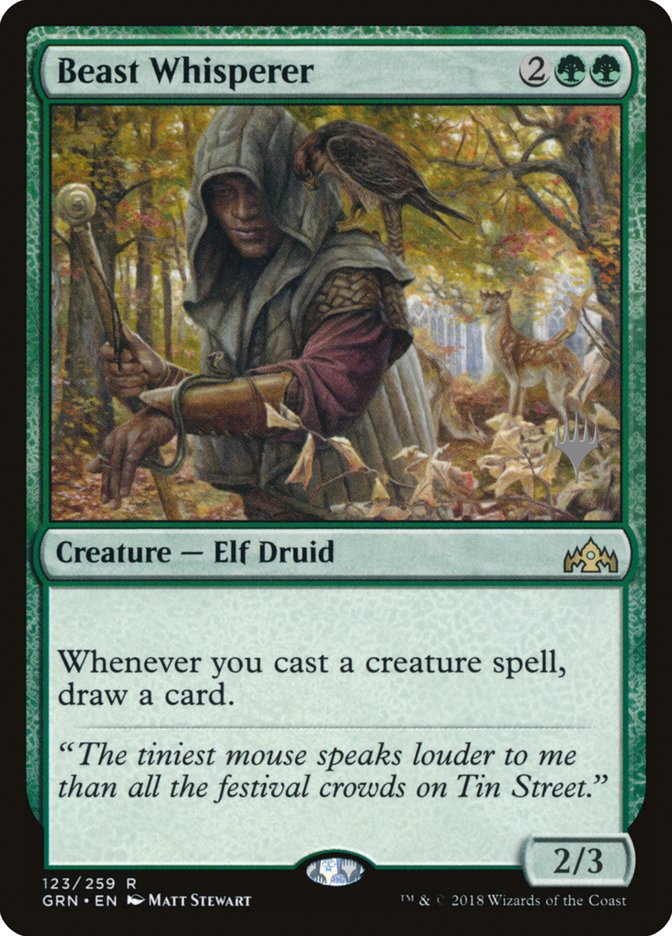Beast Whisperer (Promo Pack) [Guilds of Ravnica Promos] | Game Master's Emporium (The New GME)
