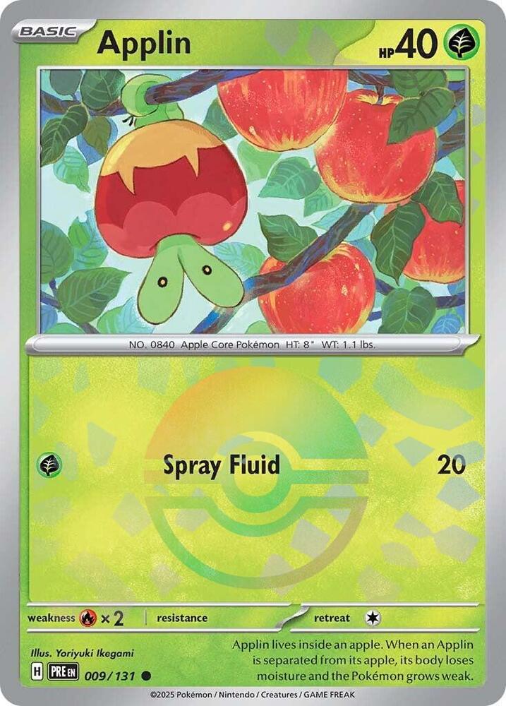 Applin (009/131) (Poke Ball Pattern) [Scarlet & Violet: Prismatic Evolutions] | Game Master's Emporium (The New GME)