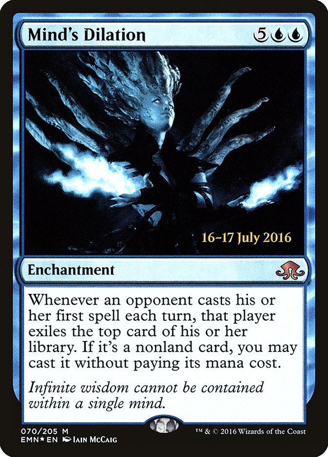 Mind's Dilation [Eldritch Moon Prerelease Promos] | Game Master's Emporium (The New GME)