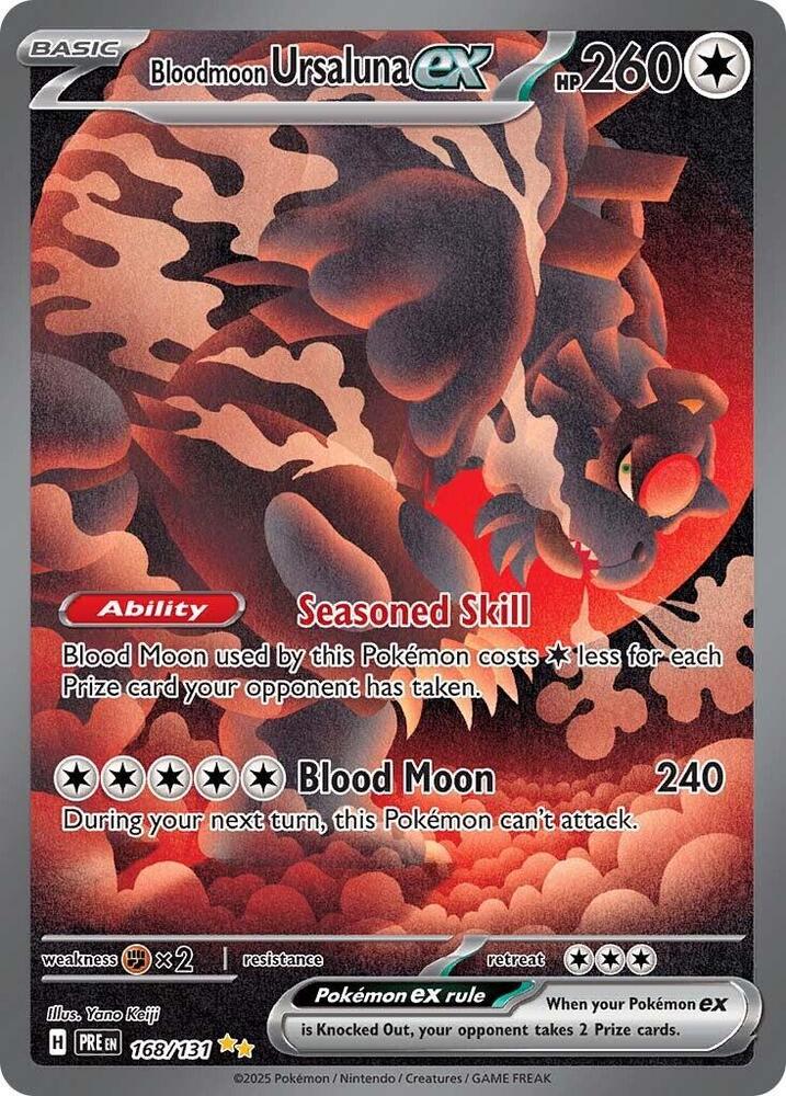 Bloodmoon Ursaluna ex (168/131) [Scarlet & Violet: Prismatic Evolutions] | Game Master's Emporium (The New GME)