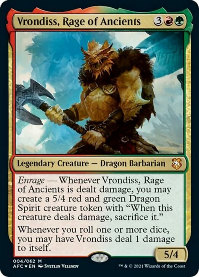 Vrondiss, Rage of Ancients (Display Commander) [Dungeons & Dragons: Adventures in the Forgotten Realms Commander] | Game Master's Emporium (The New GME)