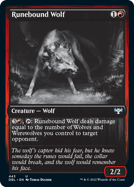 Runebound Wolf [Innistrad: Double Feature] | Game Master's Emporium (The New GME)