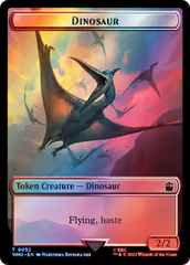 Dalek // Dinosaur Double-Sided Token (Surge Foil) [Doctor Who Tokens] | Game Master's Emporium (The New GME)