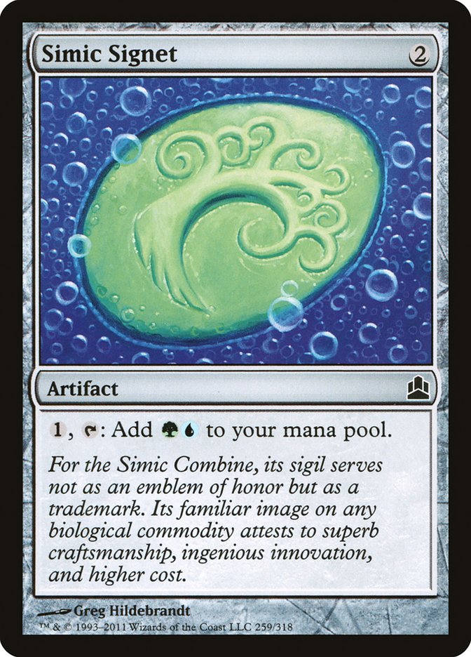 Simic Signet [Commander 2011] | Game Master's Emporium (The New GME)