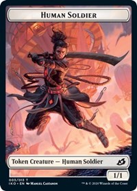 Human Soldier (003) // Zombie Double-Sided Token [Commander 2020 Tokens] | Game Master's Emporium (The New GME)