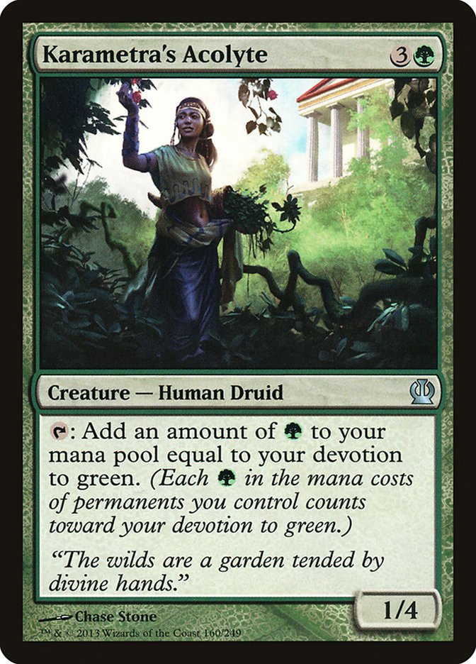 Karametra's Acolyte [Theros] | Game Master's Emporium (The New GME)