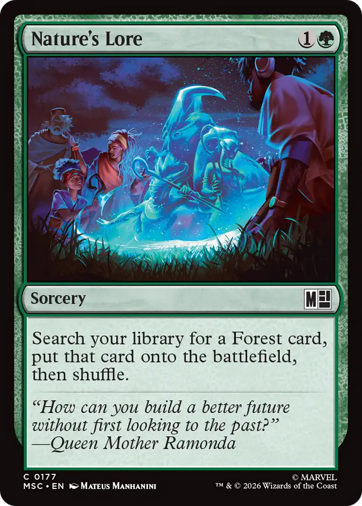 Nature's Lore (Surge Foil) [Marvel Super Heroes Commander] | Game Master's Emporium (The New GME)