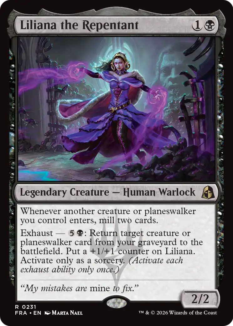 Liliana the Repentant [Reality Fracture] | Game Master's Emporium (The New GME)