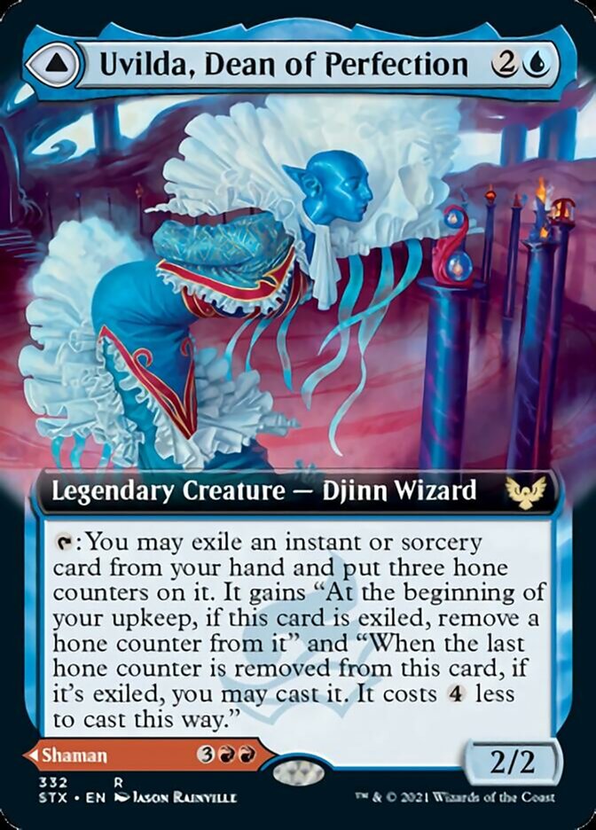 Uvilda, Dean of Perfection // Nassari, Dean of Expression (Extended Art) [Strixhaven: School of Mages] | Game Master's Emporium (The New GME)