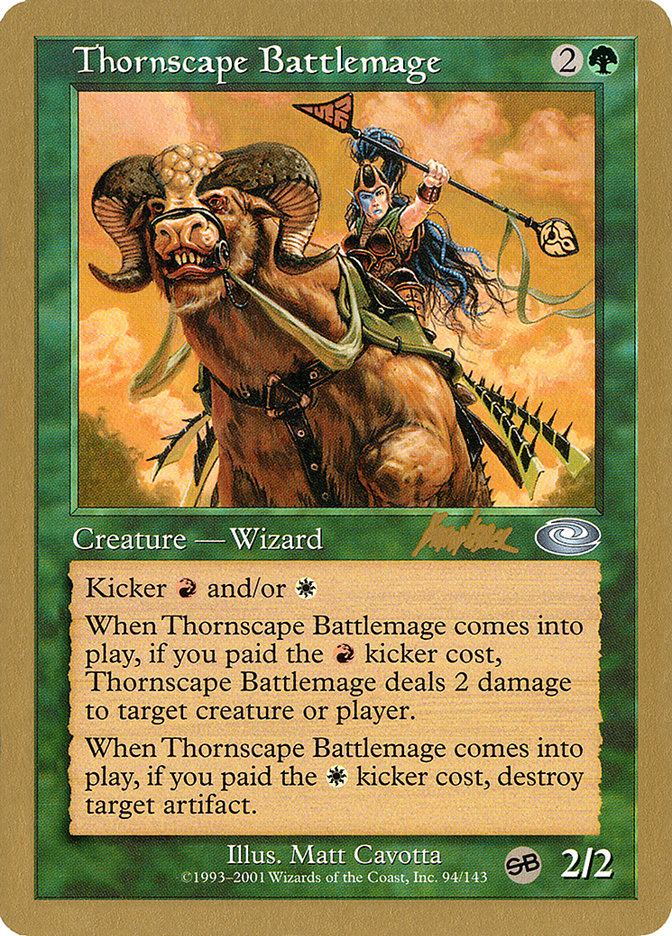 Thornscape Battlemage (Brian Kibler) (SB) [World Championship Decks 2002] | Game Master's Emporium (The New GME)