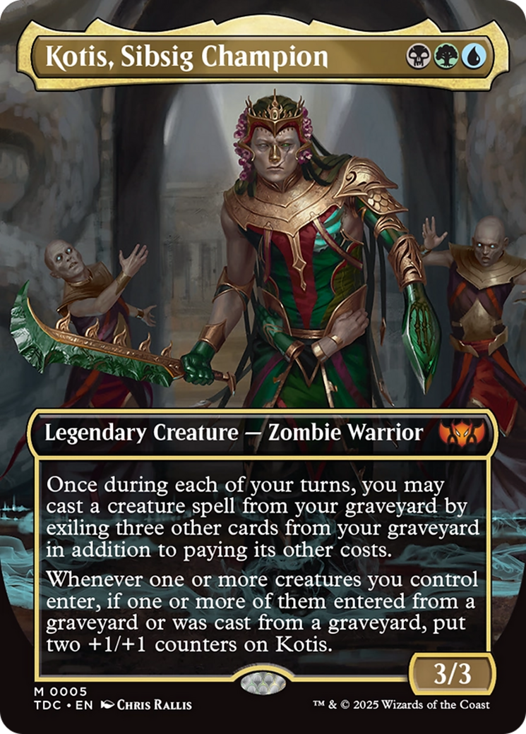 Kotis, Sibsig Champion (Borderless) [Tarkir: Dragonstorm Commander] | Game Master's Emporium (The New GME)