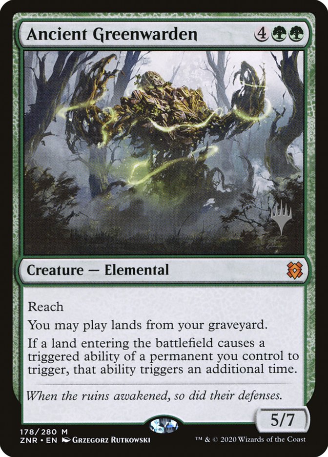 Ancient Greenwarden (Promo Pack) [Zendikar Rising Promos] | Game Master's Emporium (The New GME)