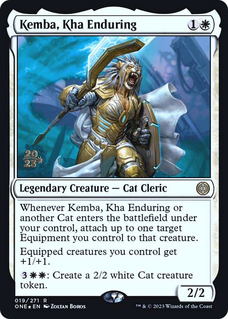 Kemba, Kha Enduring [Phyrexia: All Will Be One Prerelease Promos] | Game Master's Emporium (The New GME)