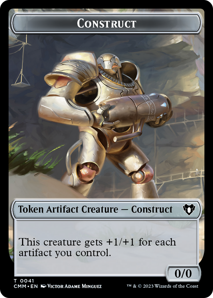 City's Blessing // Construct (41) Double-Sided Token [Commander Masters Tokens] | Game Master's Emporium (The New GME)