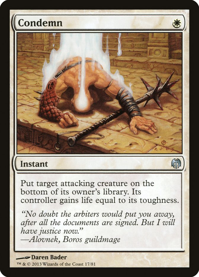 Condemn [Duel Decks: Heroes vs. Monsters] | Game Master's Emporium (The New GME)