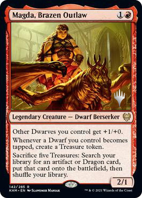 Magda, Brazen Outlaw (Promo Pack) [Kaldheim Promos] | Game Master's Emporium (The New GME)