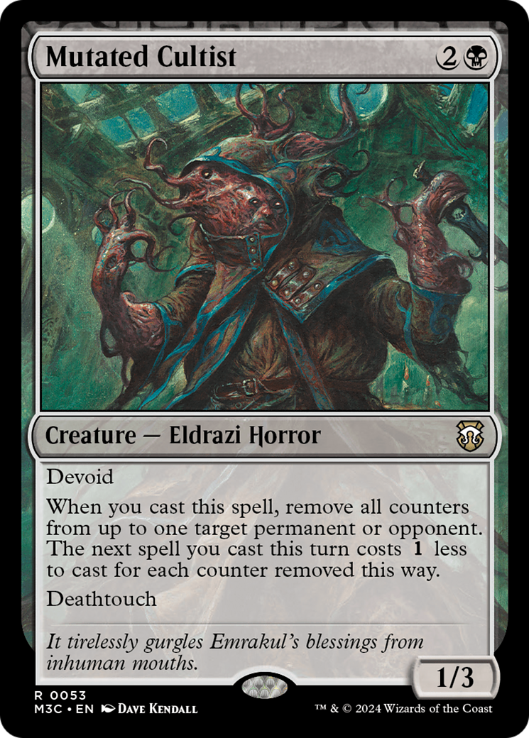 Mutated Cultist [Modern Horizons 3 Commander] | Game Master's Emporium (The New GME)