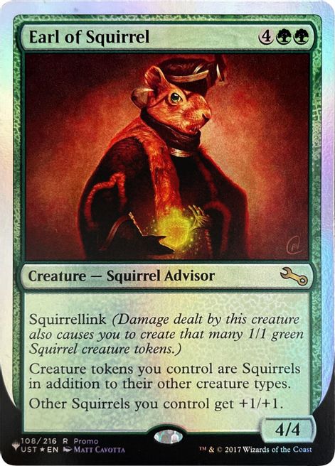 Earl of Squirrel (Unfinity Foil Edition) [The List] | Game Master's Emporium (The New GME)