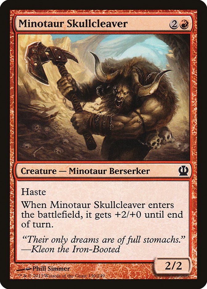 Minotaur Skullcleaver [Theros] | Game Master's Emporium (The New GME)