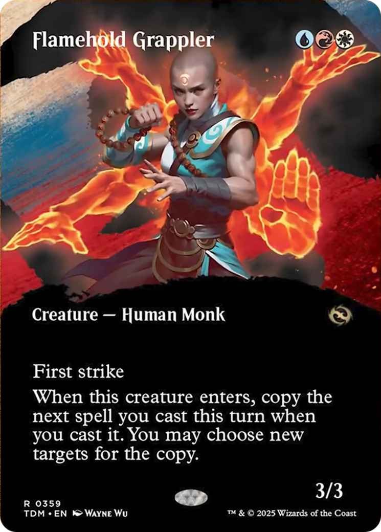 Flamehold Grappler (Borderless) [Tarkir: Dragonstorm] | Game Master's Emporium (The New GME)