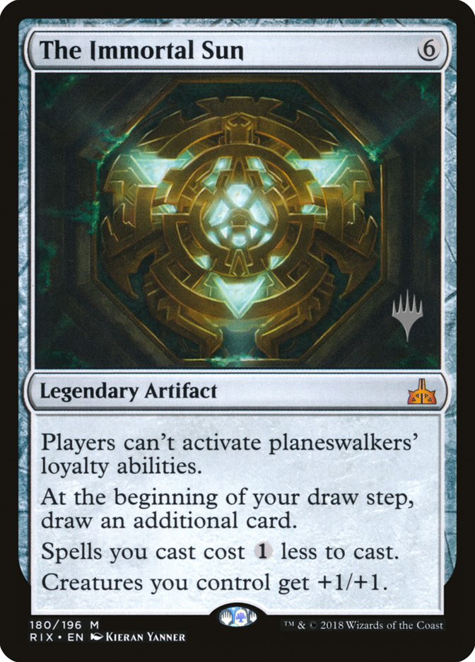 The Immortal Sun (Promo Pack) [Rivals of Ixalan Promos] | Game Master's Emporium (The New GME)