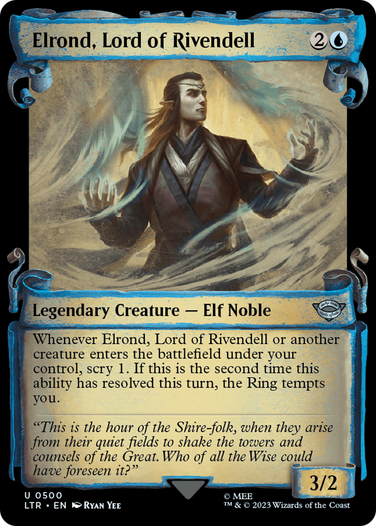 Elrond, Lord of Rivendell [The Lord of the Rings: Tales of Middle-Earth Showcase Scrolls] | Game Master's Emporium (The New GME)