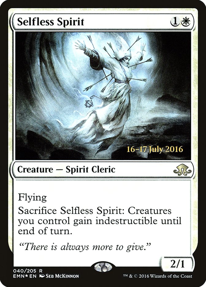 Selfless Spirit [Eldritch Moon Prerelease Promos] | Game Master's Emporium (The New GME)