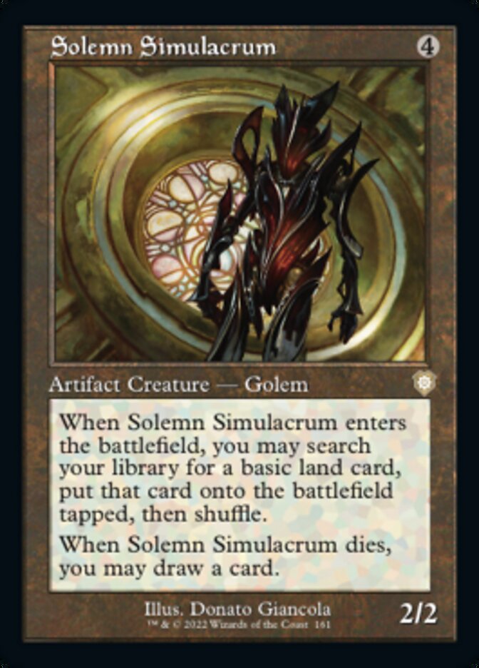 Solemn Simulacrum (Retro) [The Brothers' War Commander] | Game Master's Emporium (The New GME)