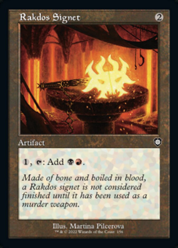 Rakdos Signet (Retro) [The Brothers' War Commander] | Game Master's Emporium (The New GME)