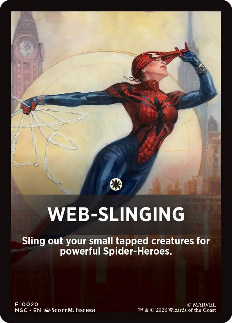 Web-Slinging Theme Card [Marvel Super Heroes Commander] | Game Master's Emporium (The New GME)