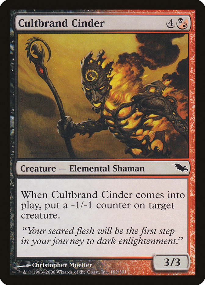 Cultbrand Cinder [Shadowmoor] | Game Master's Emporium (The New GME)