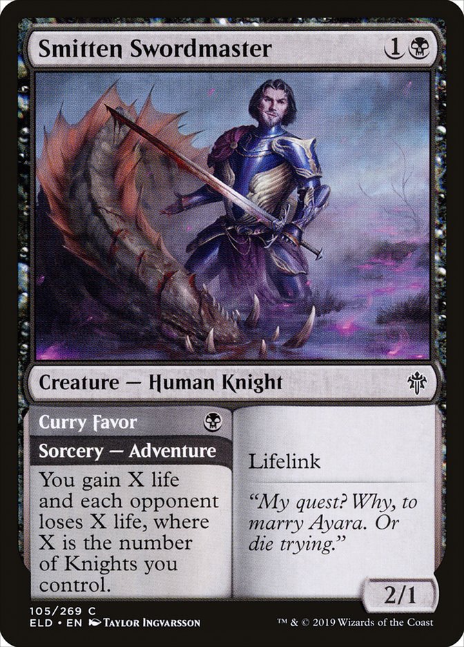 Smitten Swordmaster // Curry Favor [Throne of Eldraine] | Game Master's Emporium (The New GME)