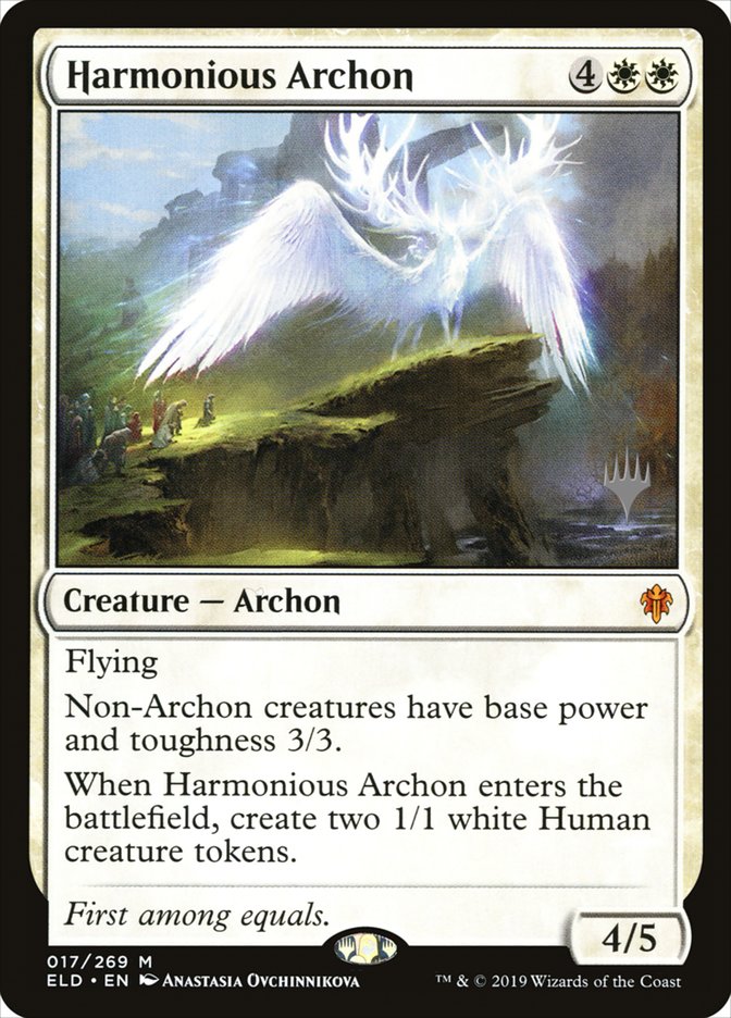 Harmonious Archon (Promo Pack) [Throne of Eldraine Promos] | Game Master's Emporium (The New GME)