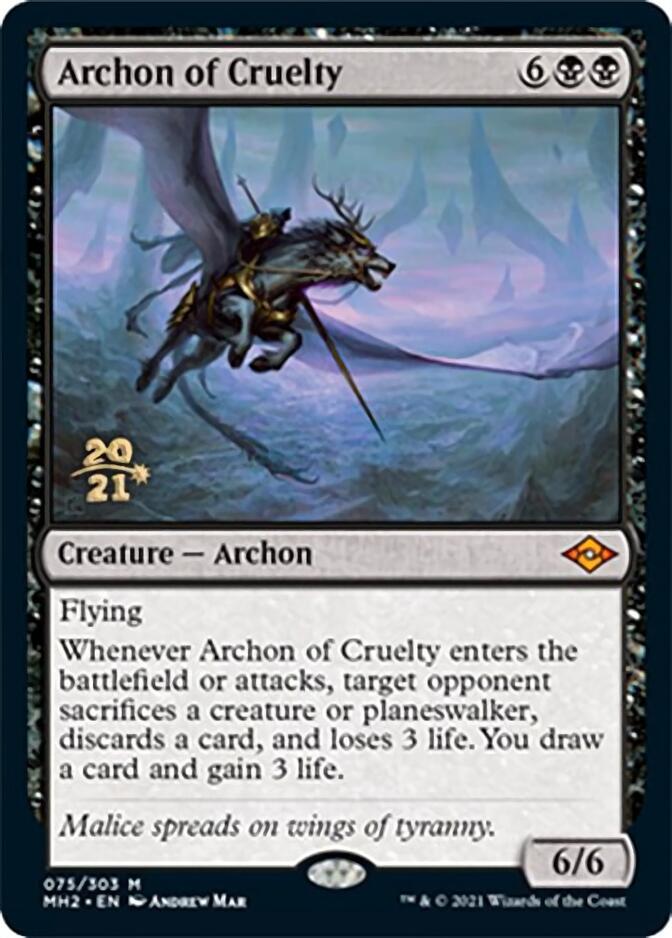 Archon of Cruelty [Modern Horizons 2 Prerelease Promos] | Game Master's Emporium (The New GME)