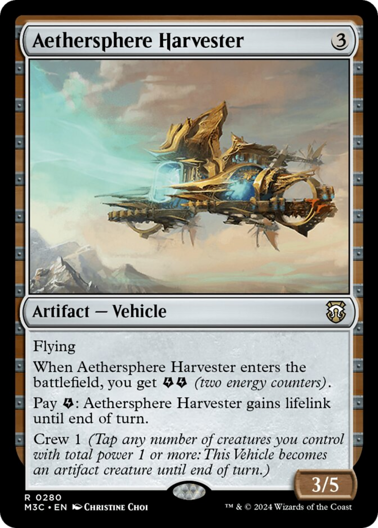 Aethersphere Harvester (Ripple Foil) [Modern Horizons 3 Commander] | Game Master's Emporium (The New GME)