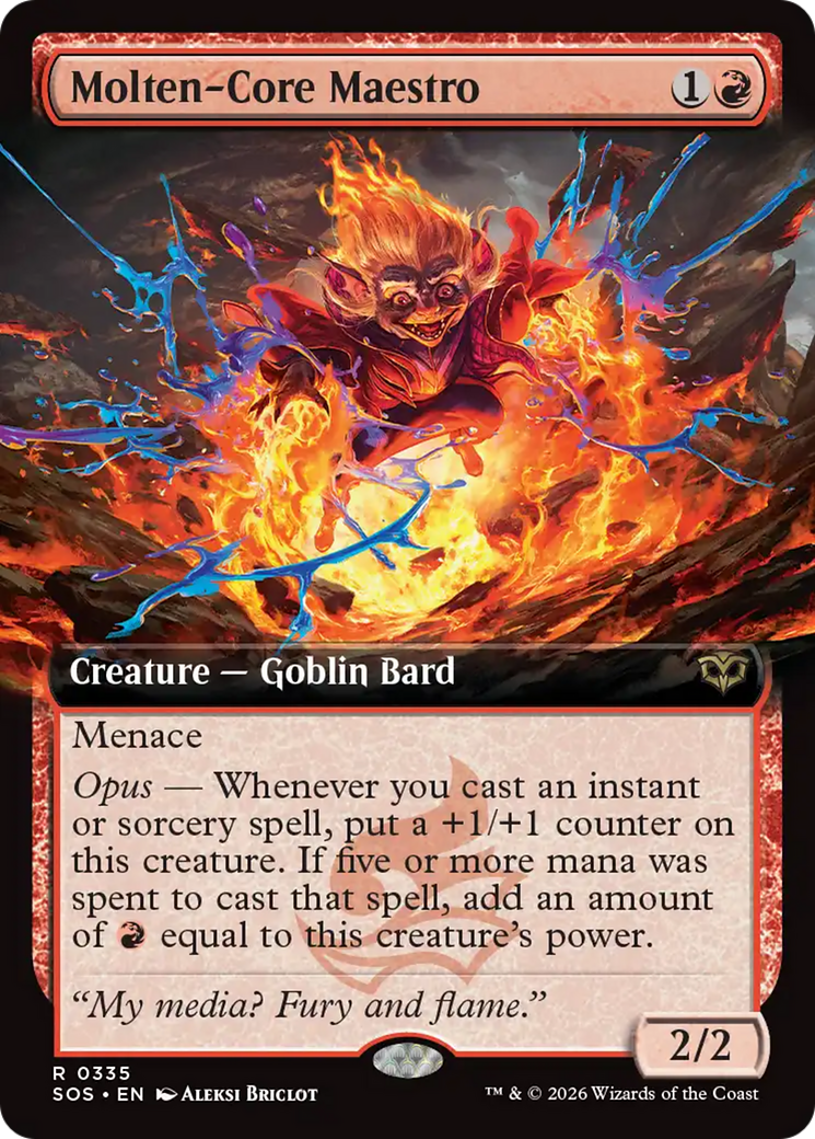 Molten-Core Maestro (Extended Art) [Secrets of Strixhaven] | Game Master's Emporium (The New GME)