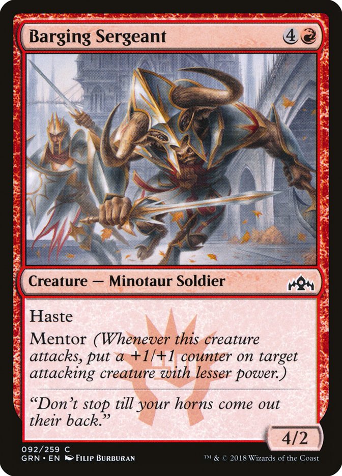 Barging Sergeant [Guilds of Ravnica] | Game Master's Emporium (The New GME)