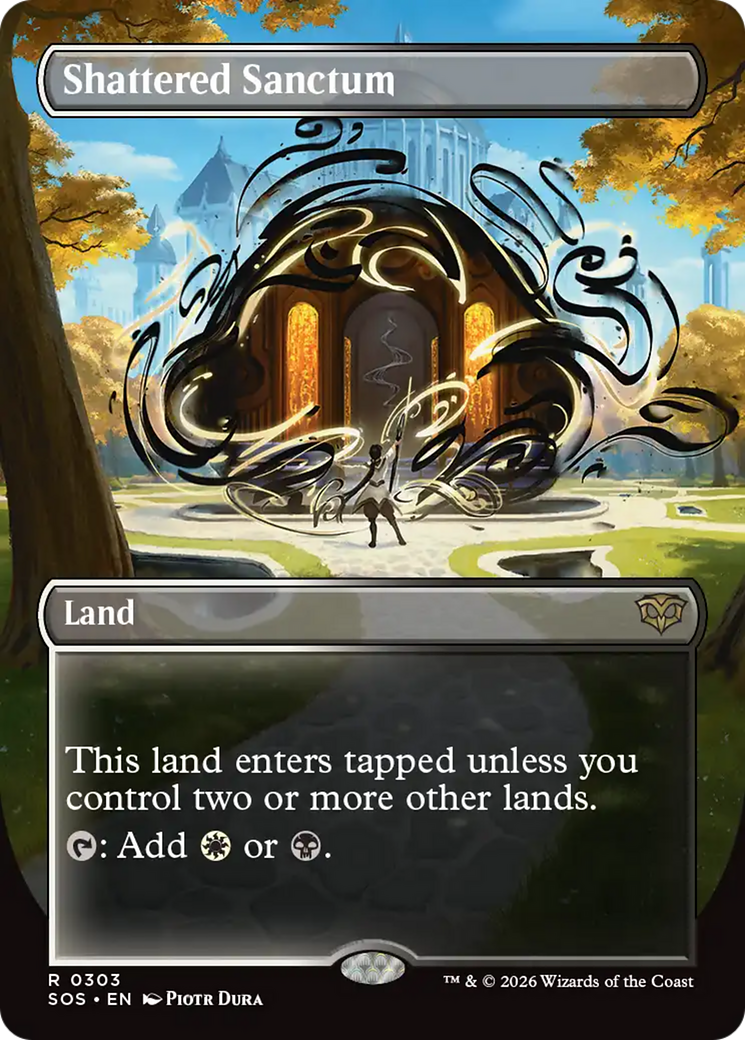 Shattered Sanctum (Borderless) [Secrets of Strixhaven] | Game Master's Emporium (The New GME)