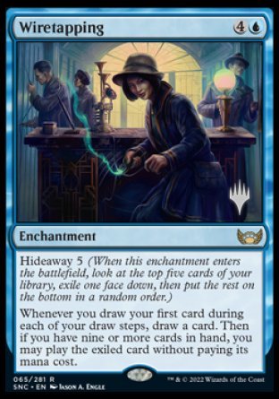 Wiretapping (Promo Pack) [Streets of New Capenna Promos] | Game Master's Emporium (The New GME)