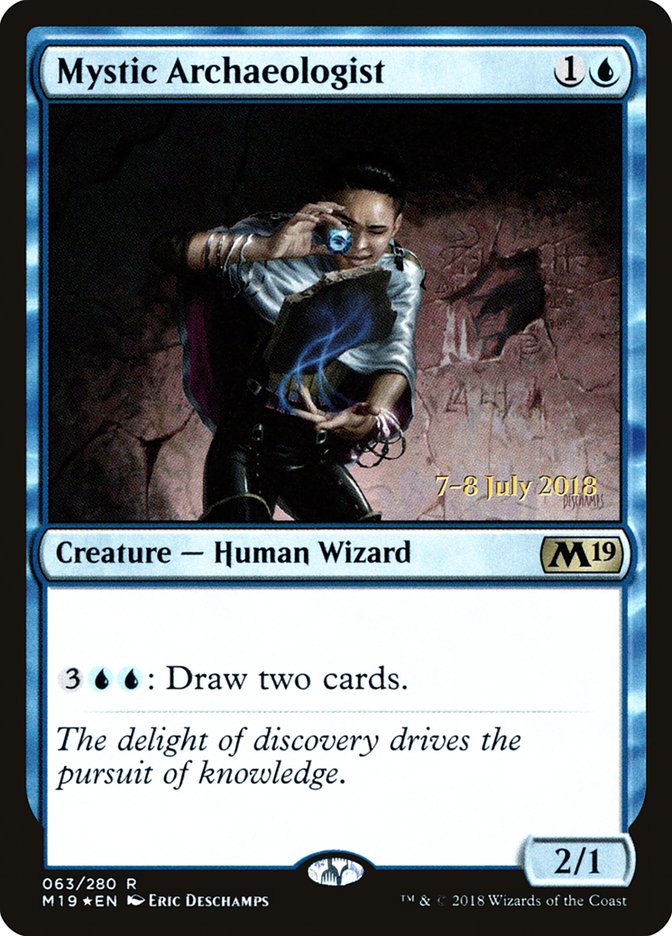 Mystic Archaeologist [Core Set 2019 Prerelease Promos] | Game Master's Emporium (The New GME)