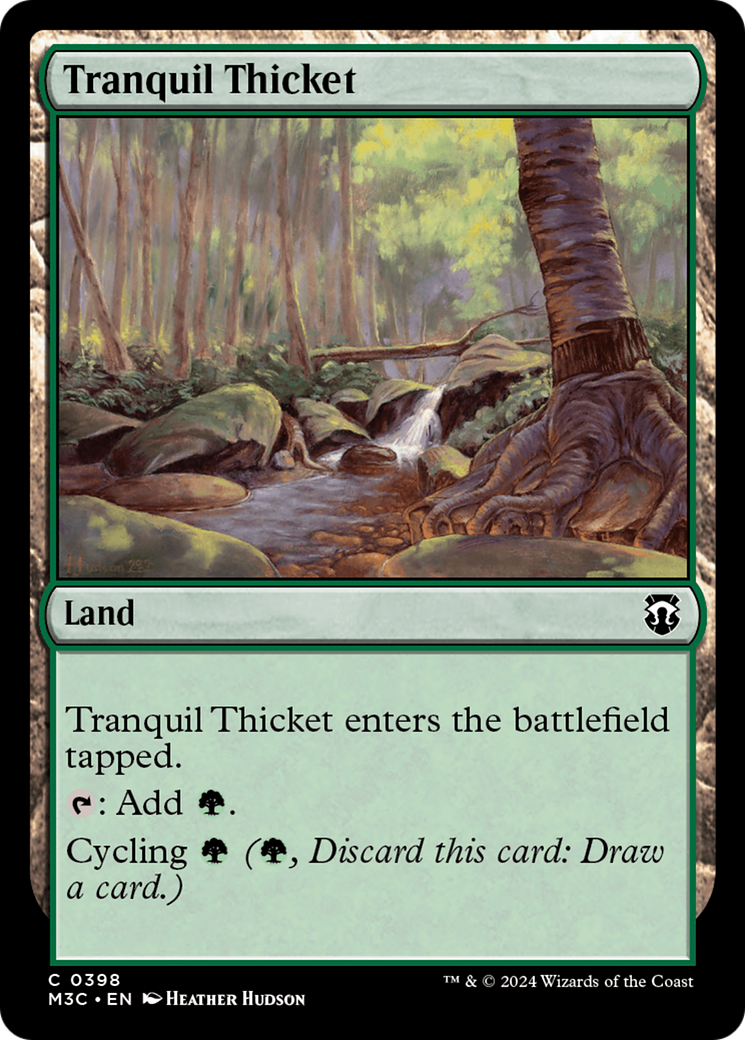 Tranquil Thicket (Ripple Foil) [Modern Horizons 3 Commander] | Game Master's Emporium (The New GME)