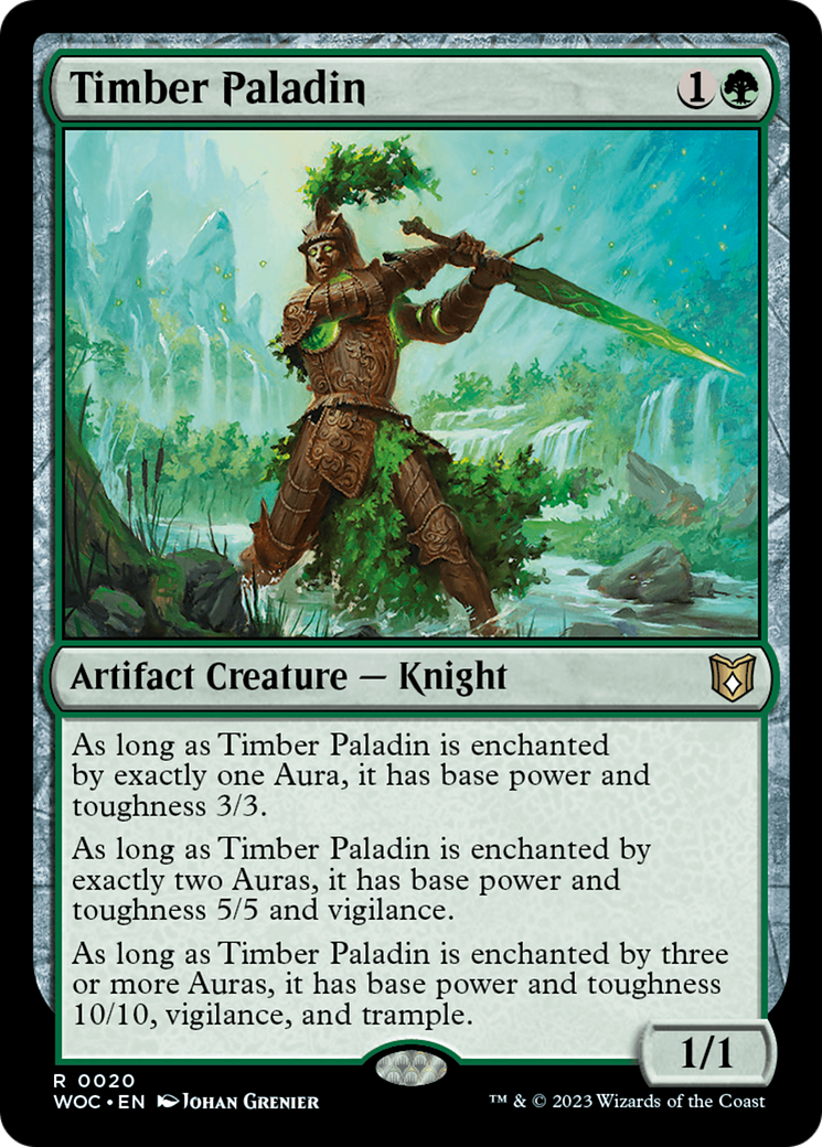 Timber Paladin [Wilds of Eldraine Commander] | Game Master's Emporium (The New GME)
