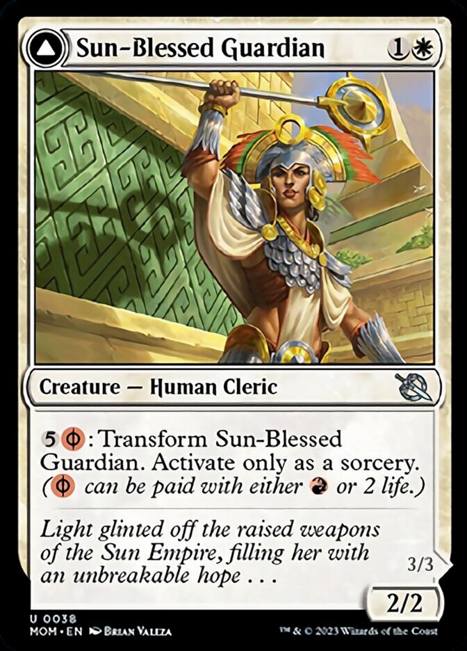 Sun-Blessed Guardian // Furnace-Blessed Conqueror [March of the Machine] | Game Master's Emporium (The New GME)
