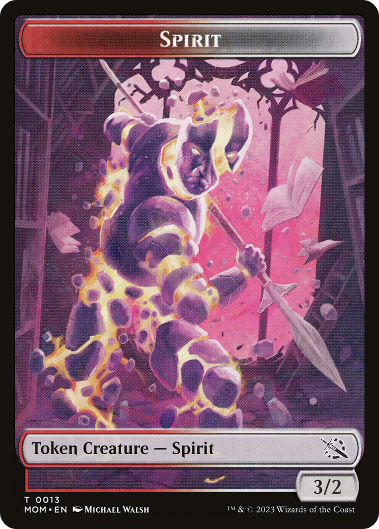 Elemental (09) // Spirit (13) Double-Sided Token [March of the Machine Tokens] | Game Master's Emporium (The New GME)