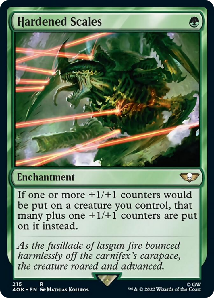 Hardened Scales (Surge Foil) [Warhammer 40,000] | Game Master's Emporium (The New GME)