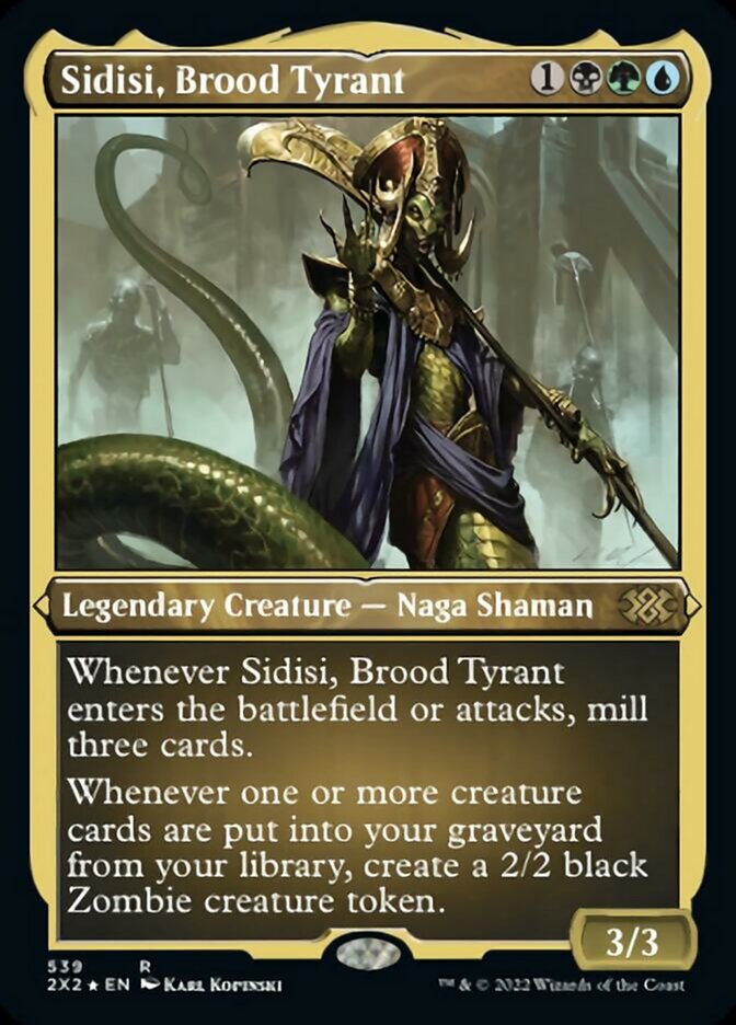 Sidisi, Brood Tyrant (Foil Etched) [Double Masters 2022] | Game Master's Emporium (The New GME)