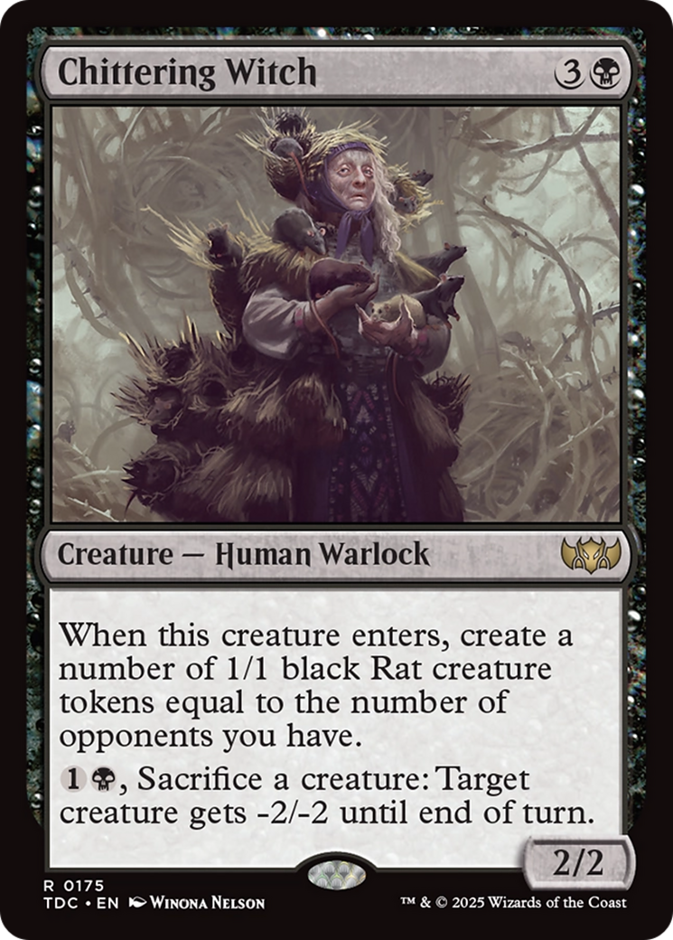 Chittering Witch [Tarkir: Dragonstorm Commander] | Game Master's Emporium (The New GME)