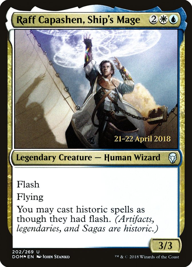 Raff Capashen, Ship's Mage [Dominaria Prerelease Promos] | Game Master's Emporium (The New GME)