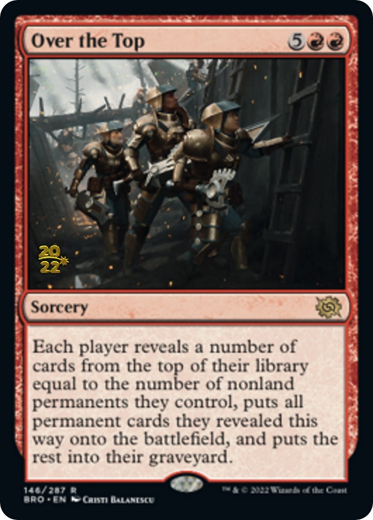 Over the Top [The Brothers' War Prerelease Promos] | Game Master's Emporium (The New GME)